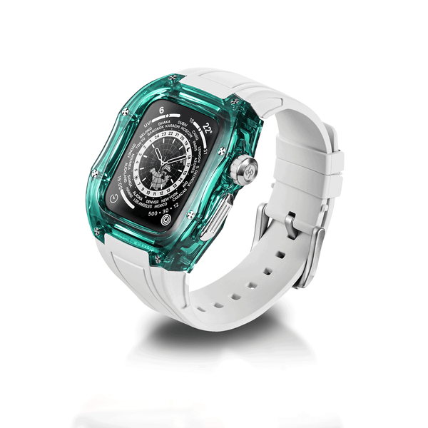 Apple Watch Case - Green Transparent White - 5023T