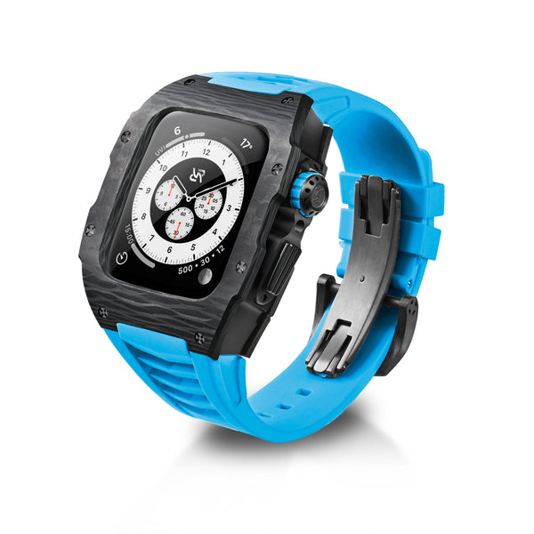 Apple Watch Case - Black Carbon - Blue Rubber 5020QN – RYUEUYA