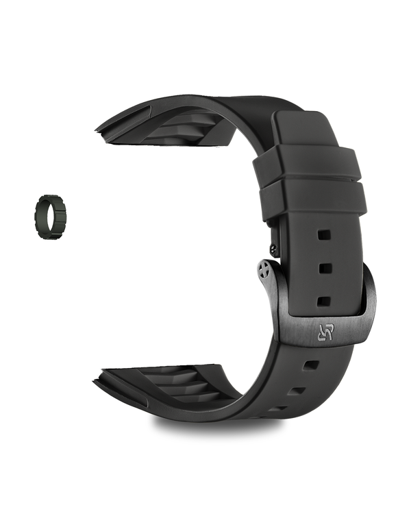 Apple Watch Band - Black Rubber - 5020
