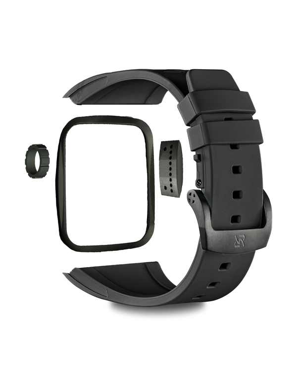 Apple Watch Band - Black Rubber - 5021